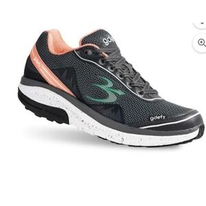 Gravity Defyer Ion Womens Grey Peach Teal VersoShock Walking Shoes Size 11